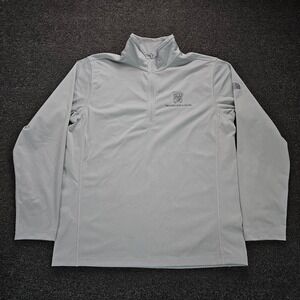 The North Face Sweatshirt Mens Large 1/4 Zip Pullover Gray Two Men and a Truck